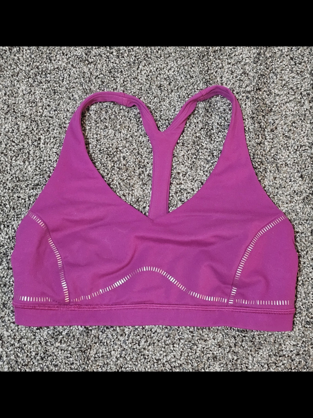Lululemon Arise Bra *Shine Special Edition - Deep Fuchsia (Size 10)